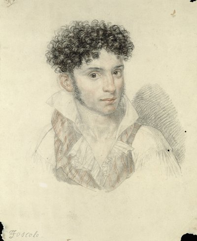 Porträt von Ugo Foscolo (1778-1827) von Francois Xavier Fabre